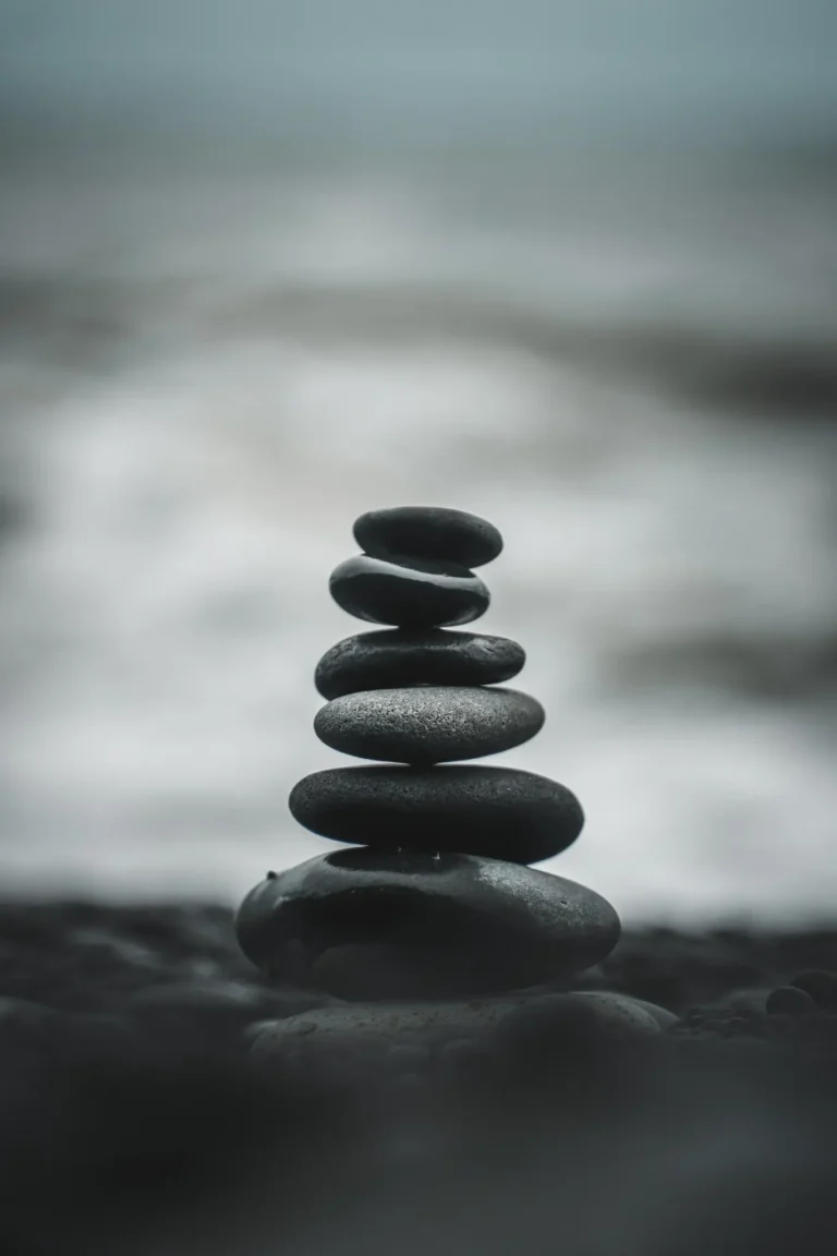 decorative stack of rocks